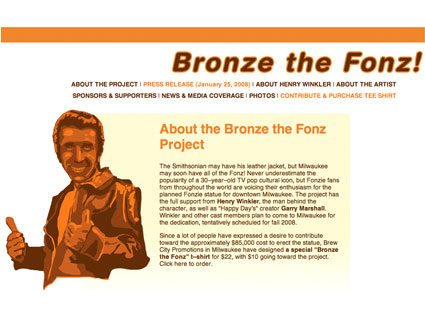 Bronze the Fonz Bronze the Fonz